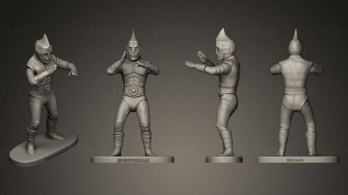 Figurines heroes, monsters and demons (Spectreman, STKM_0336) 3D models for cnc